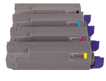 Oki 46490632 C532 Muadil Toner Set / C542 / MC563 / MC573