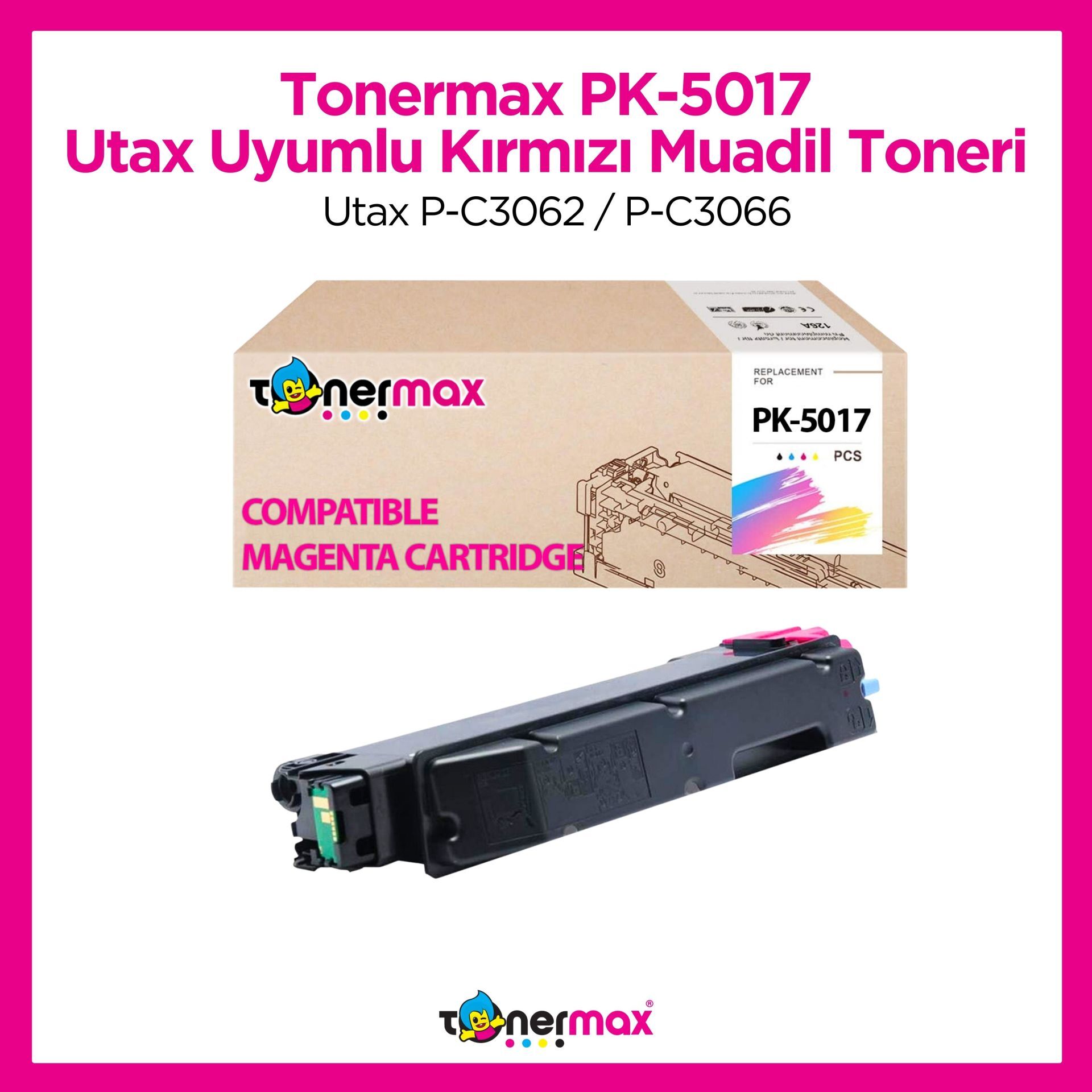 Utax PK-5017 Muadil Toner Kırmızı/ Utax P-C3062 / P-C3066