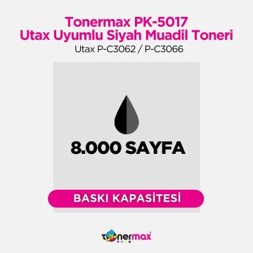 Utax PK-5017 Muadil Toner Siyah / Utax P-C3062 / P-C3066