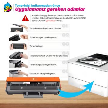 Samsung MLT-D111L Muadil Toner / Xpress M2020 / M2022 / M2070 Yüksek Kapasiteli