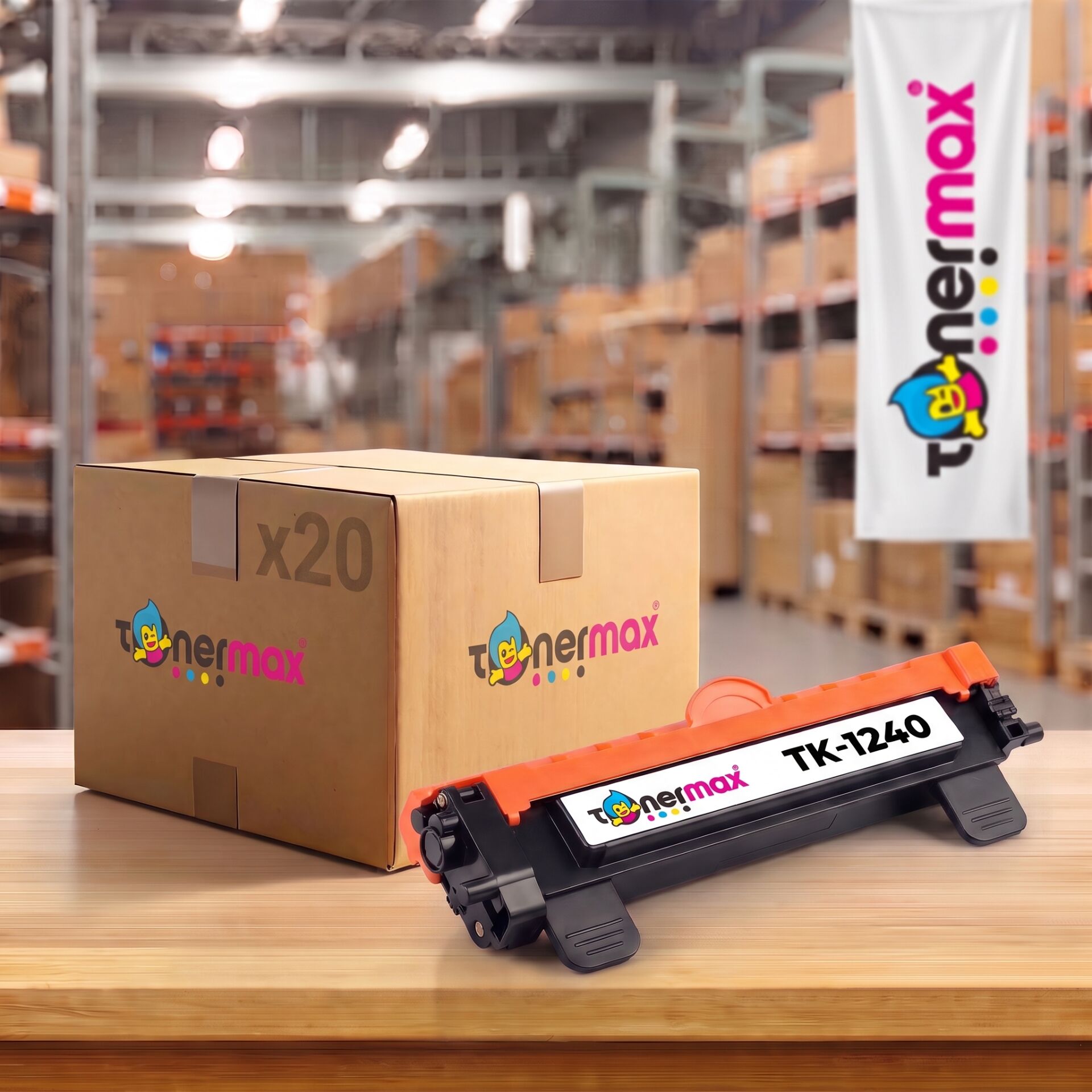 Kyocera TK-1240 Uyumlu (20'li Paket) Standart Kapasite Muadil Toner