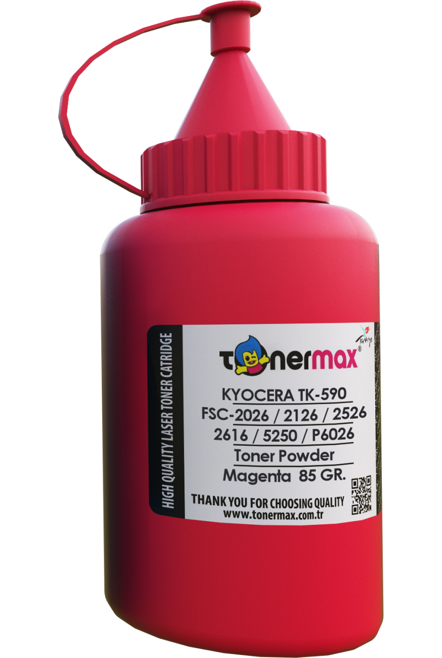 Kyocera TK-590 Kırmızı Toner Tozu / FSC5250 / FSC2626 / FSC2526 / FSC2126 / FSC2016 / P6026 / M6526 / M6026