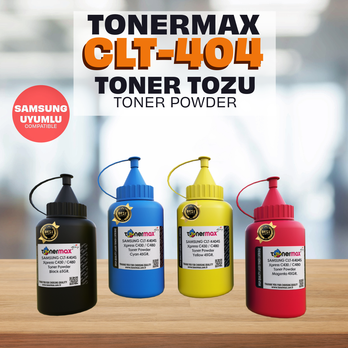 Samsung CLT-K404S Toner Tozu Set/ Xpress C430 / Xpress C480