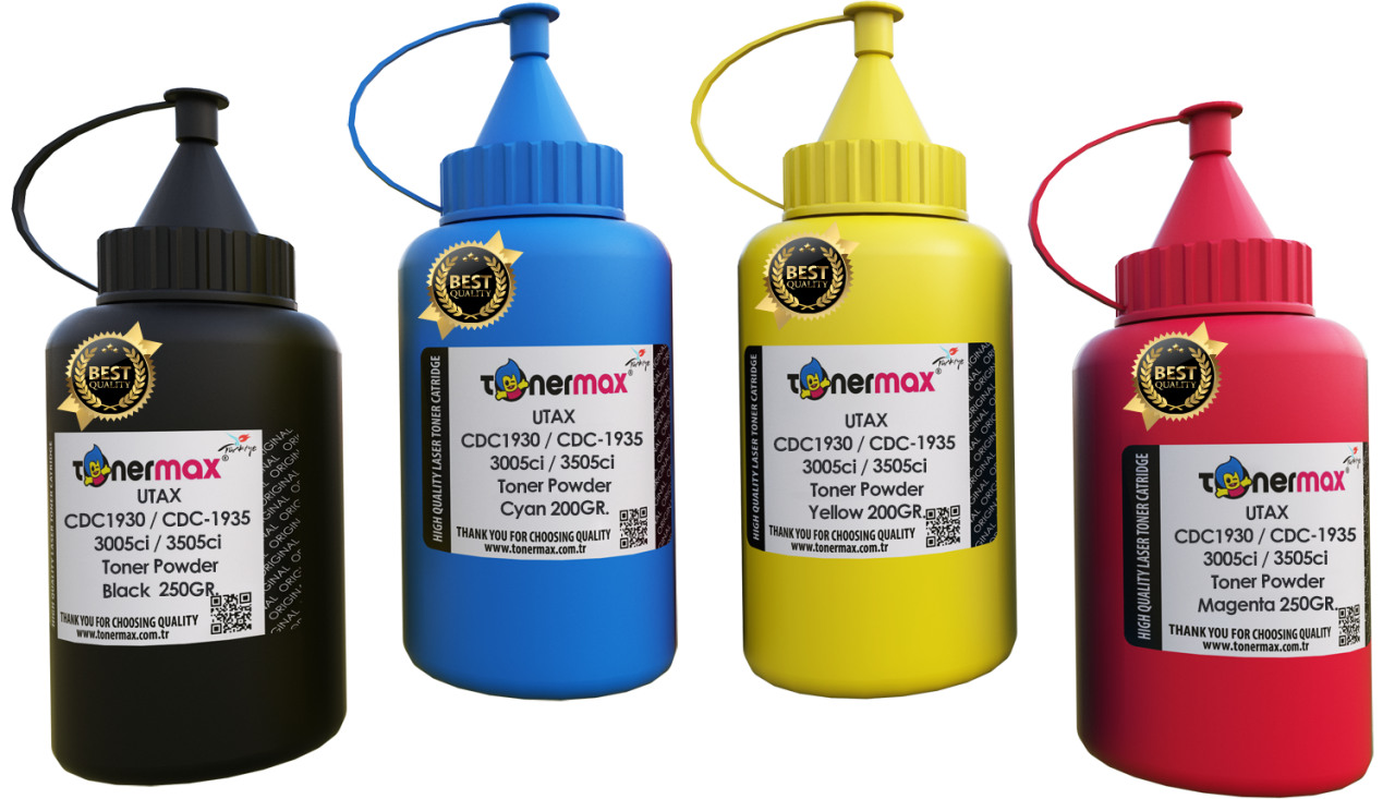 Utax CDC-1930 / CDC-1935 Set CMYK Toner Tozu