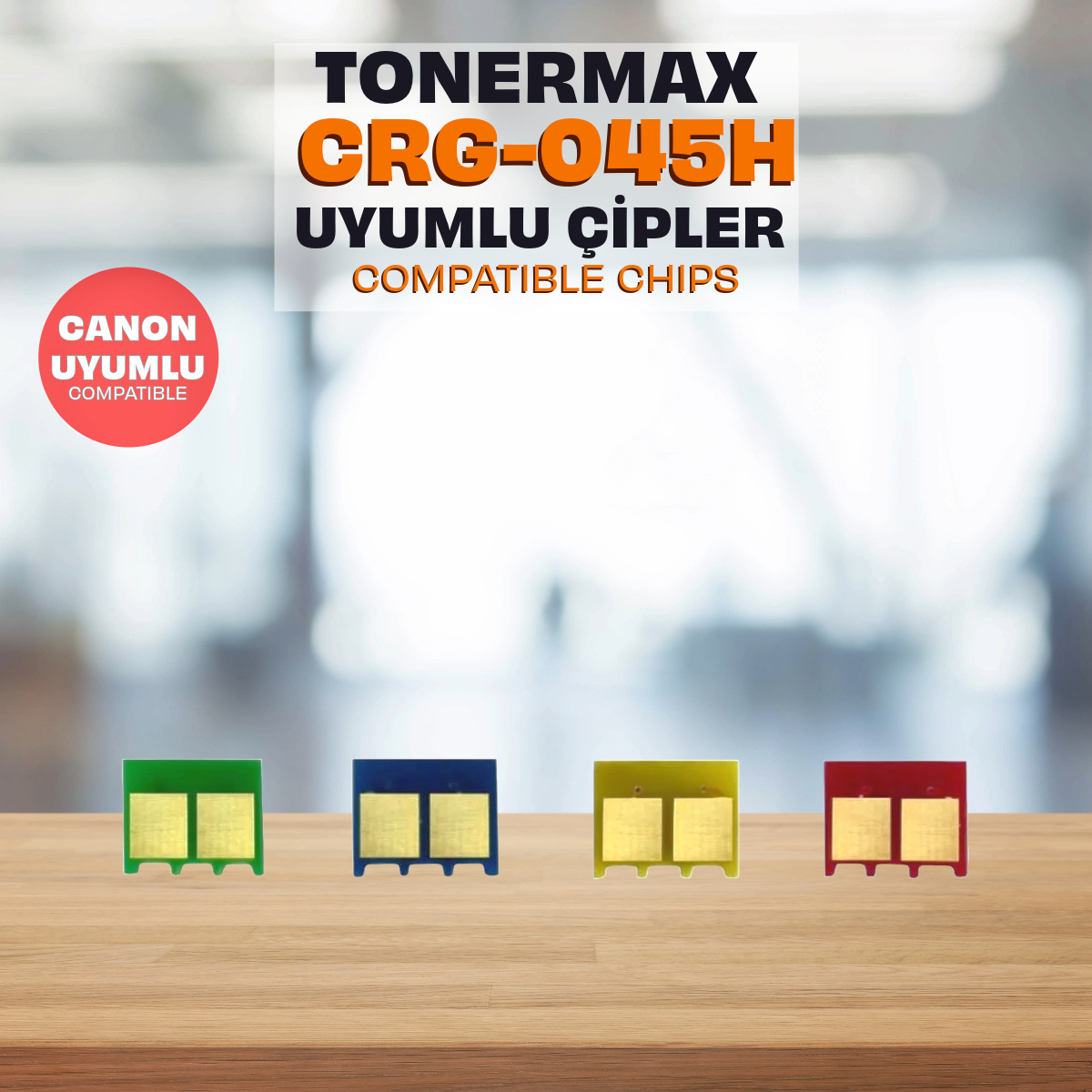 Canon CRG-045H Çip Set/ LBP-611Cn / LBP-613Cdw / MF-631Cn / MF-633Cdw / MF-635Cx