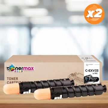 Canon C-EXV33 Muadil Toneri 2'li Paket / IR2520 / IR2520i / IR2525 / IR2525i / IR2530 / IR2530i