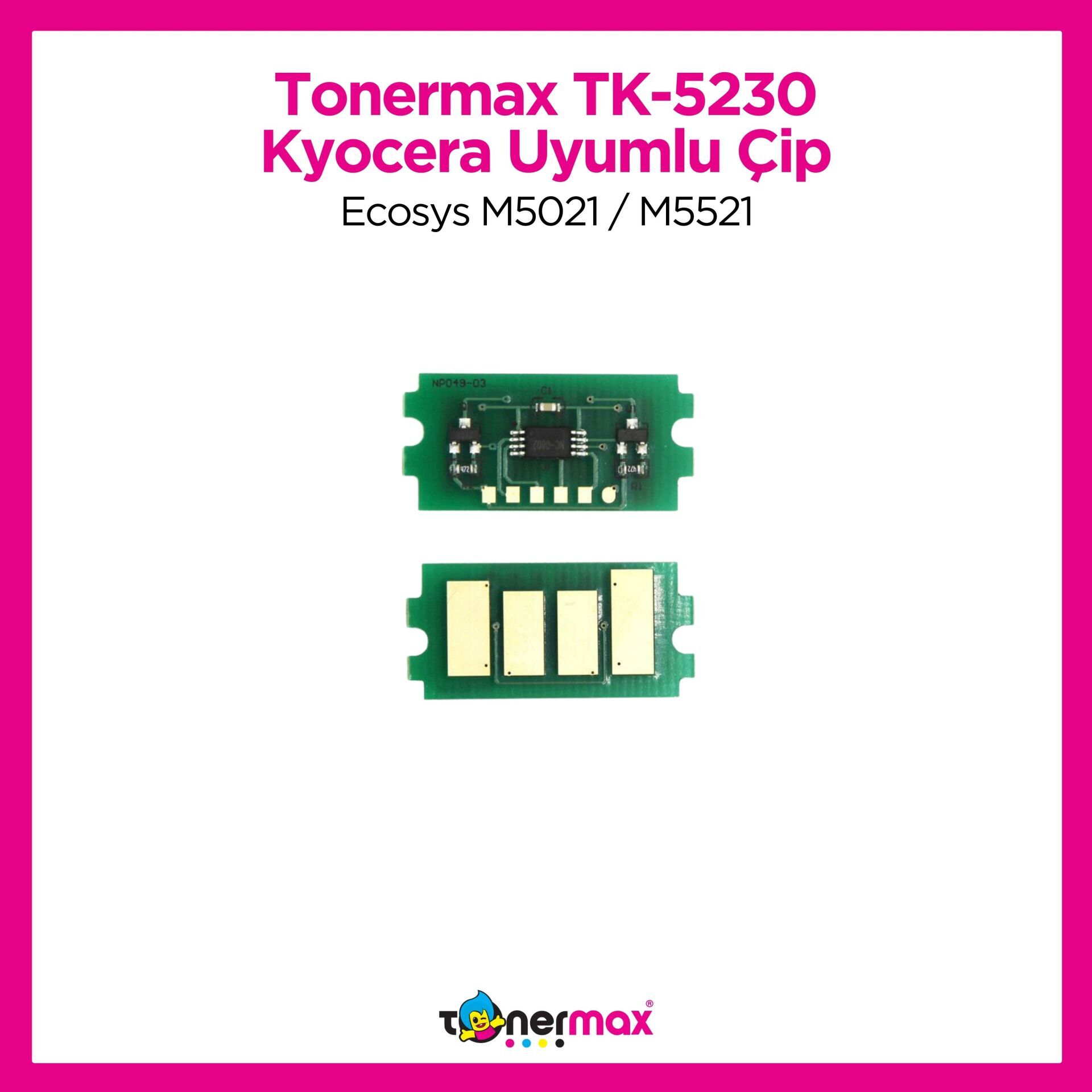 Kyocera TK-5230 Siyah Toner Çipi/ Ecosys M5021 / M5521