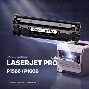 Hp CE278A / P1606 / P1566 / M1536 Muadil Toner - Ekonomik