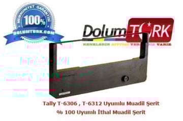 Tally T-6306 , T-6312  Uyumlu Muadil Şerit , % 100 Uyumlı İthal Muadil Şerit