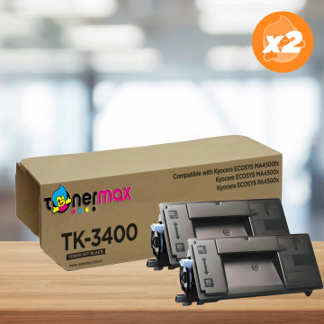 Kyocera TK-3400 Uyumlu (2'li Paket) Standart Kapasite Muadil Toner