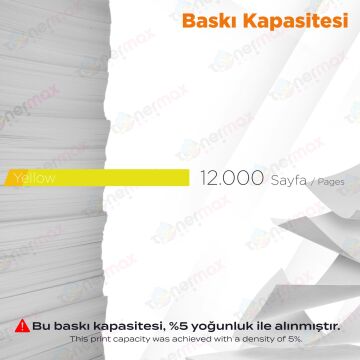 Kyocera TK-8365 Muadil Toner Sarı / TASKalfa 2554ci