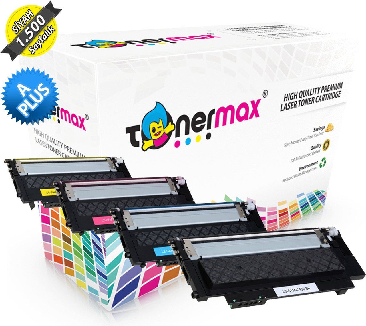 Samsung CLT-K404S Set Muadil Toner - A Plus / Xpress C430 / C480