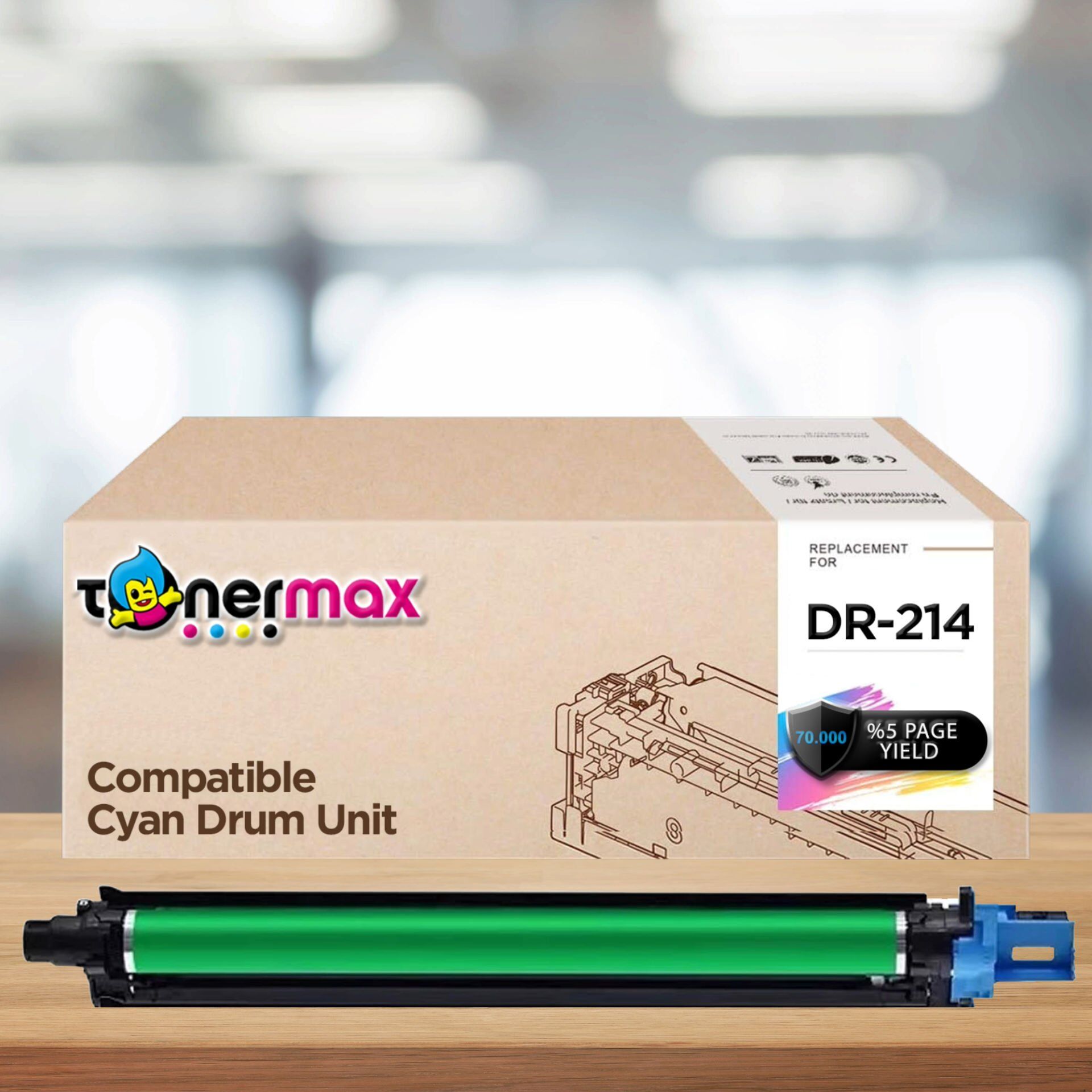 Konica Minolta Uyumlu Tonermax DR-214 Muadil Drum Ünitesi Mavi / Bizhub C227 / C287