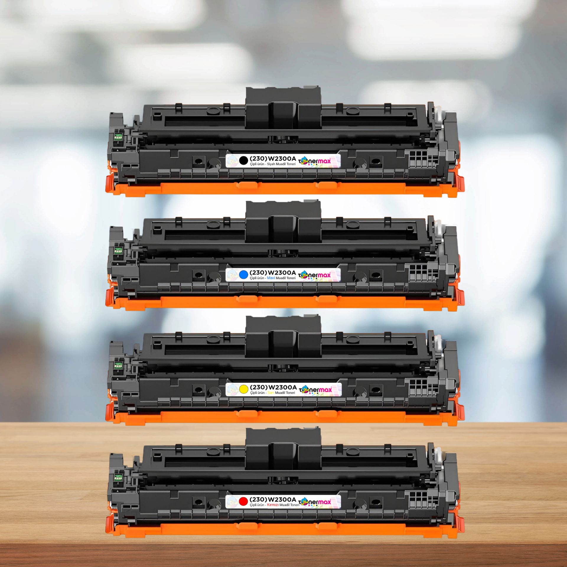 Hp Color LaserJet Pro 4303fdn Muadil Toner Takımı - Çipli / 230A / W2300A