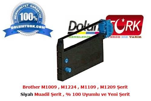 Brother M1009 , M1224 , M1109 , M1209 Şerit Fiyatı , Kırmızı ve Siyah Muadil Şerit  % 100 Uyumlu ve Yeni Şerit