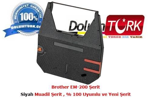 Brother EM-200 Şerit Fiyatı , Kırmızı ve Siyah Muadil Şerit  % 100 Uyumlu ve Yeni Şerit