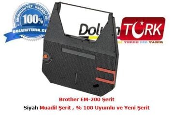 Brother EM-200 Şerit Fiyatı , Kırmızı ve Siyah Muadil Şerit  % 100 Uyumlu ve Yeni Şerit