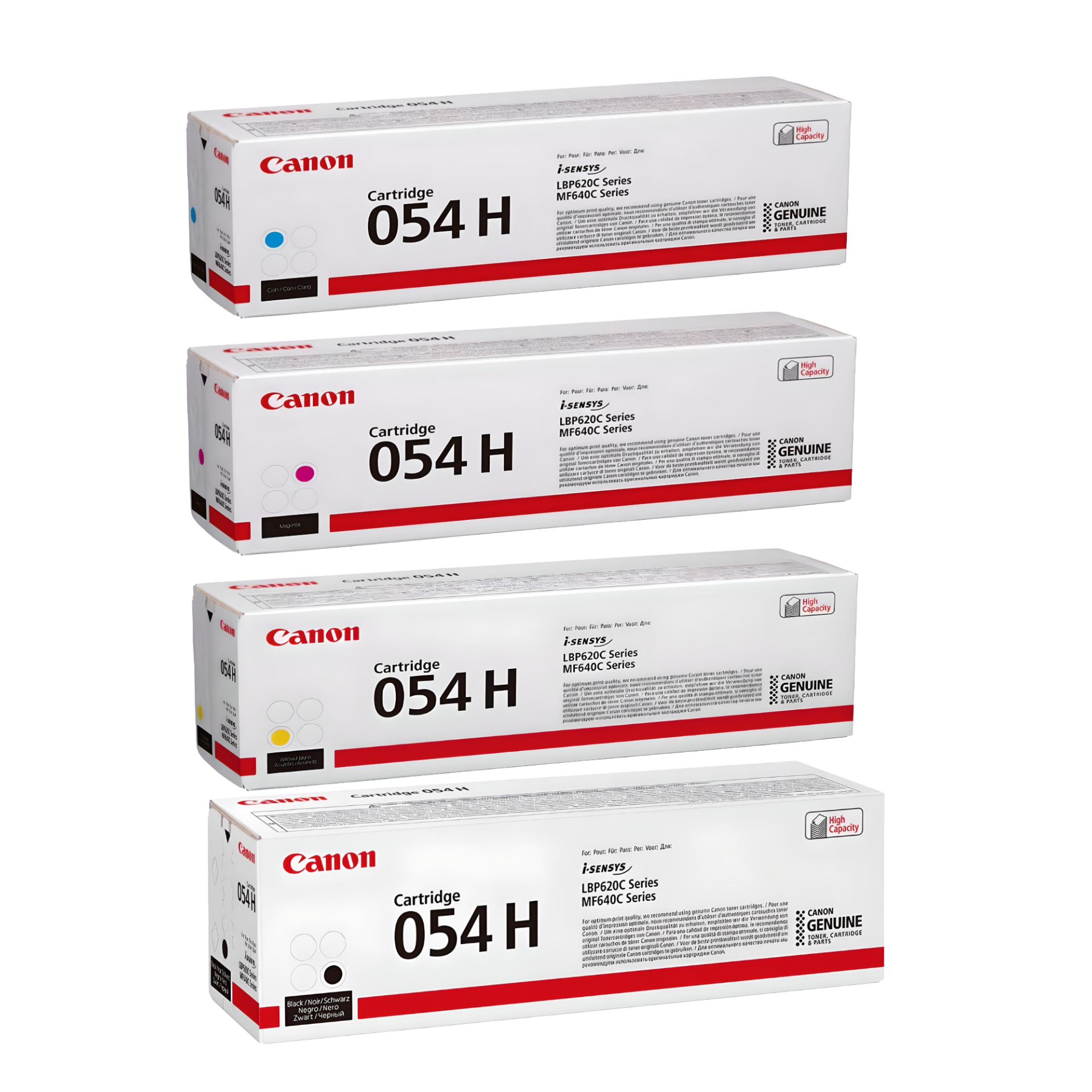 Canon CRG-054H Orjinal Toner Set/LBP-621Cw /LBP-640C /LBP-623Cdw /MF640C /MF641Cn /MF641Cw /MF642Cdw / MF643Cdw / MF644Cdw / MF645Cx/ MF654cx