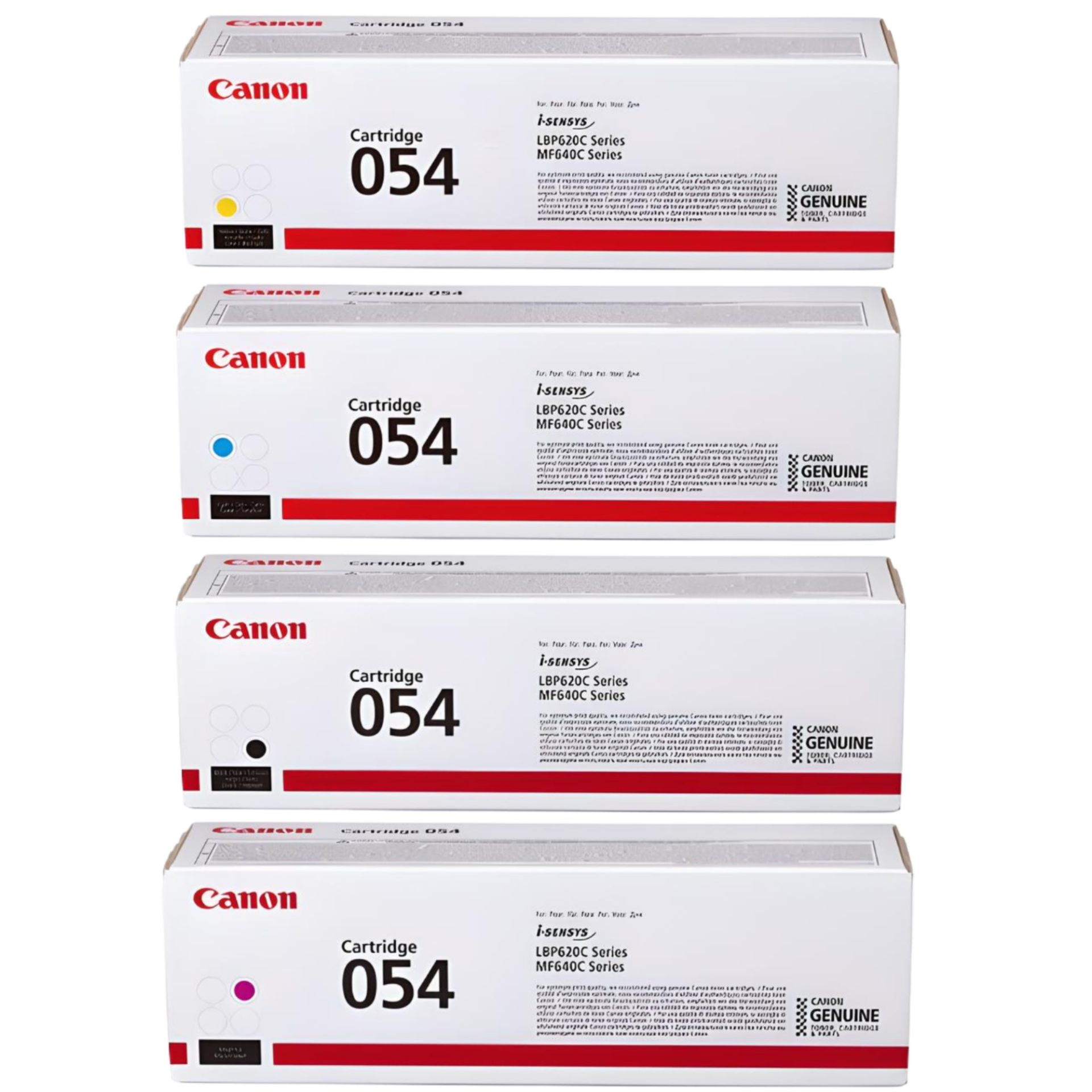 Canon CRG-054 Orjinal Toner Set/LBP-621Cw /LBP-640C /LBP-623Cdw /MF640C /MF641Cn /MF641Cw /MF642Cdw / MF643Cdw / MF644Cdw / MF645Cx/ MF654cx