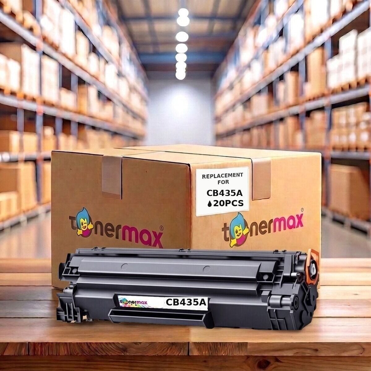 TonerMAX® CB435A Muadil Toner — 20'li Paket