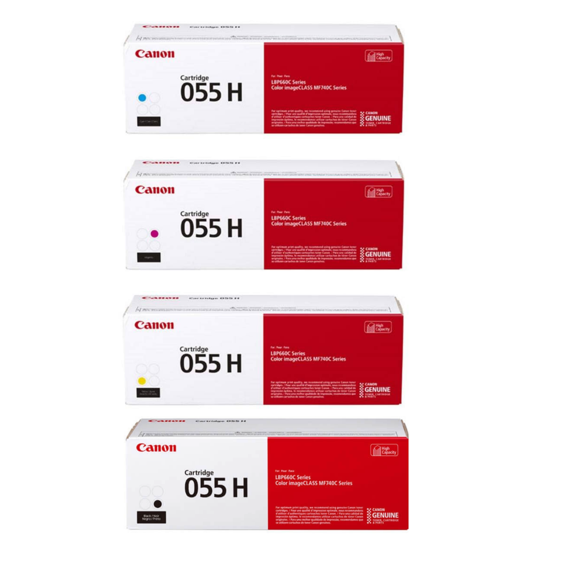 Canon CRG-055H Orjinal  Toner Takım - / LBP-662Cdw / LBP-664Cx / MF-741Cdw / MF-742Cdw / MF-743Cdw / MF-744Cd / MF-745Cdw / MF-746Cx