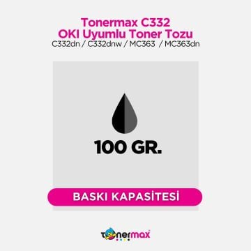 Oki 46508740 Siyah Toner Tozu / C332 / MC363