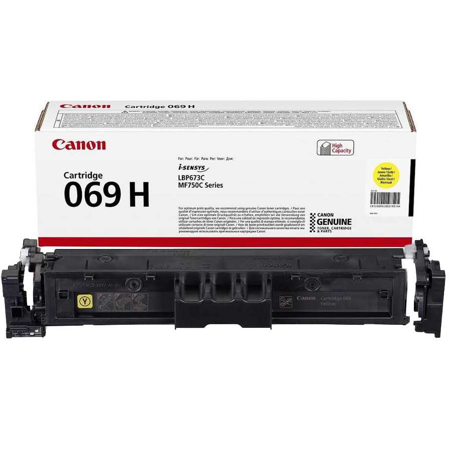 Canon CRG-069H Orjinal Toner Sarı/ 5094C002 /LBP673Cdw /MF752Cdw /MF754Cdw