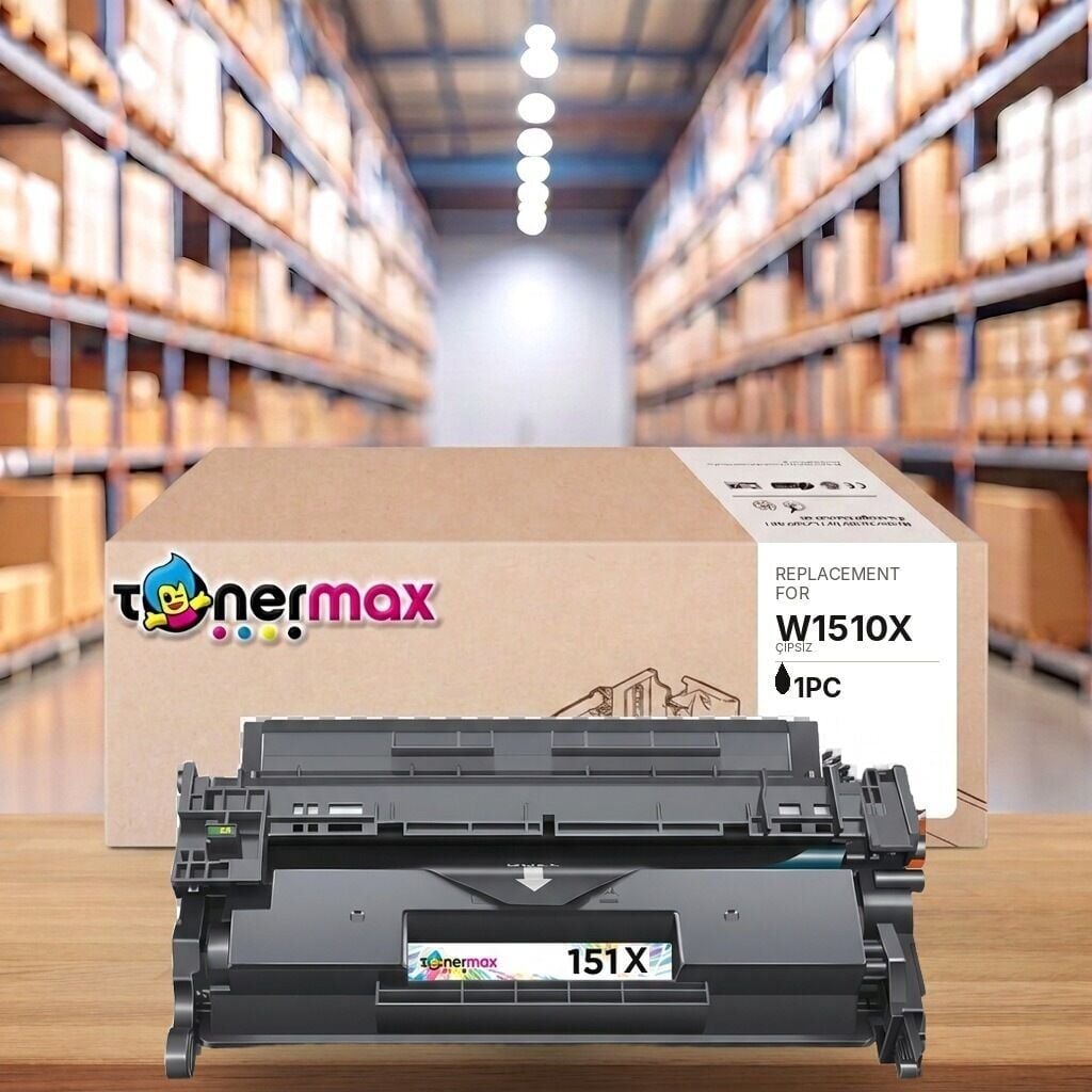 HP 151X W1510X muadil toner Tekli paket — TonerMAX ambalajıyla, 1 adet