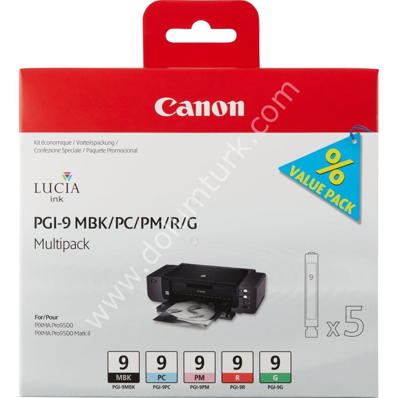 Canon PGI-9 MBK/PC/PM/R/G Multi Pack Orjinal Kartuş