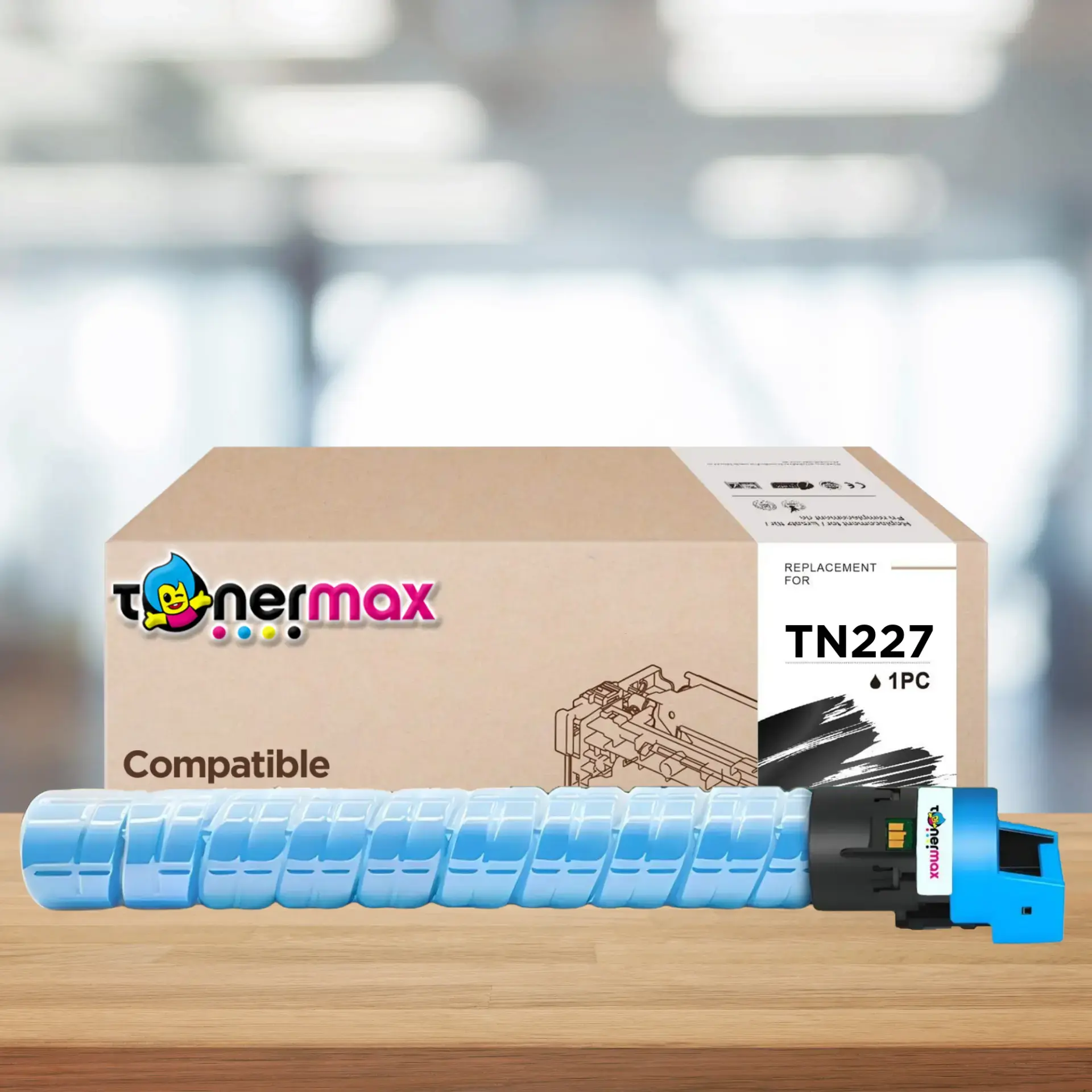 Minolta TN-227 Muadil  Mavi /Bizhub C257 / C257i