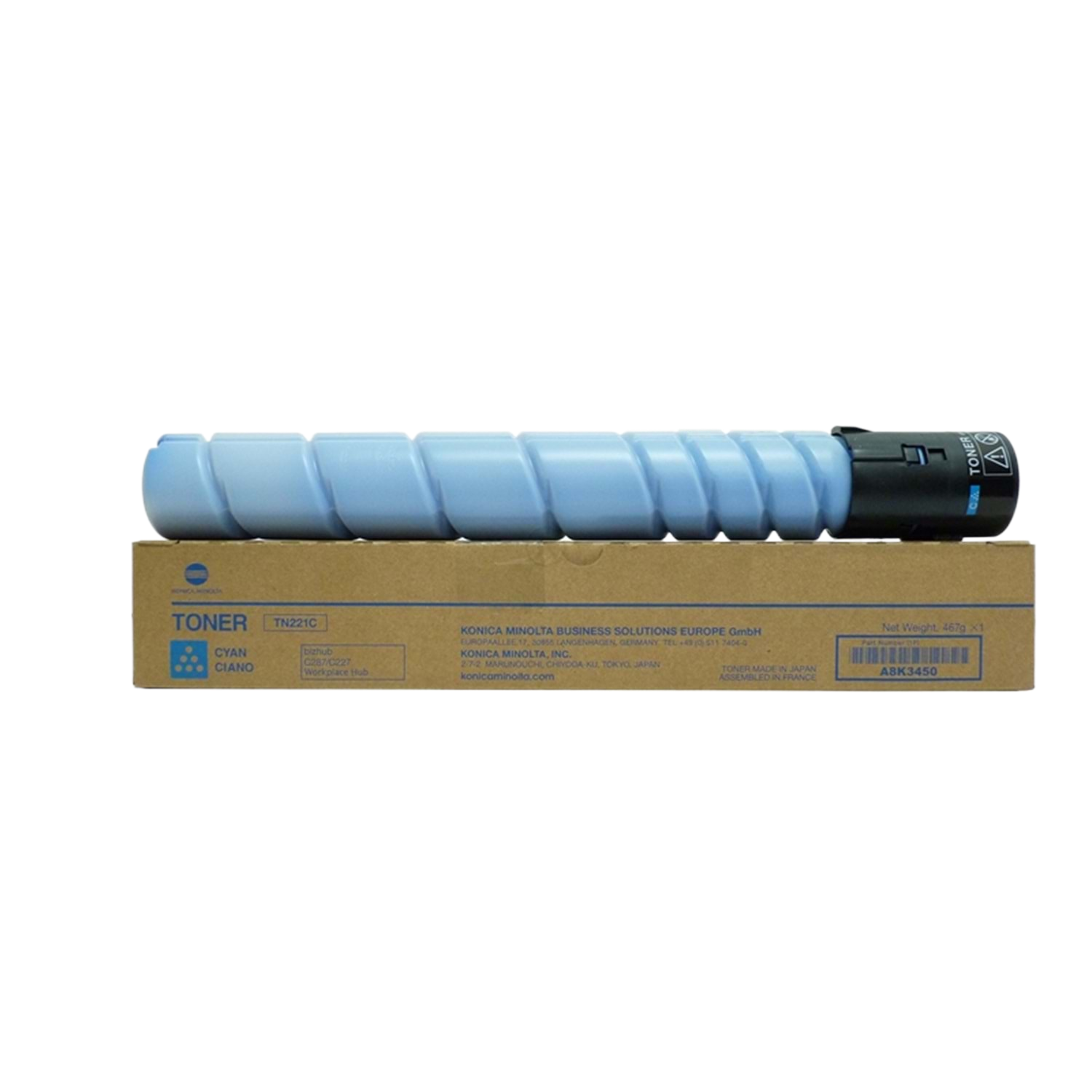 Konica Minolta TN-221 Orjinal Toner Mavi / Bizhub C227 / C287