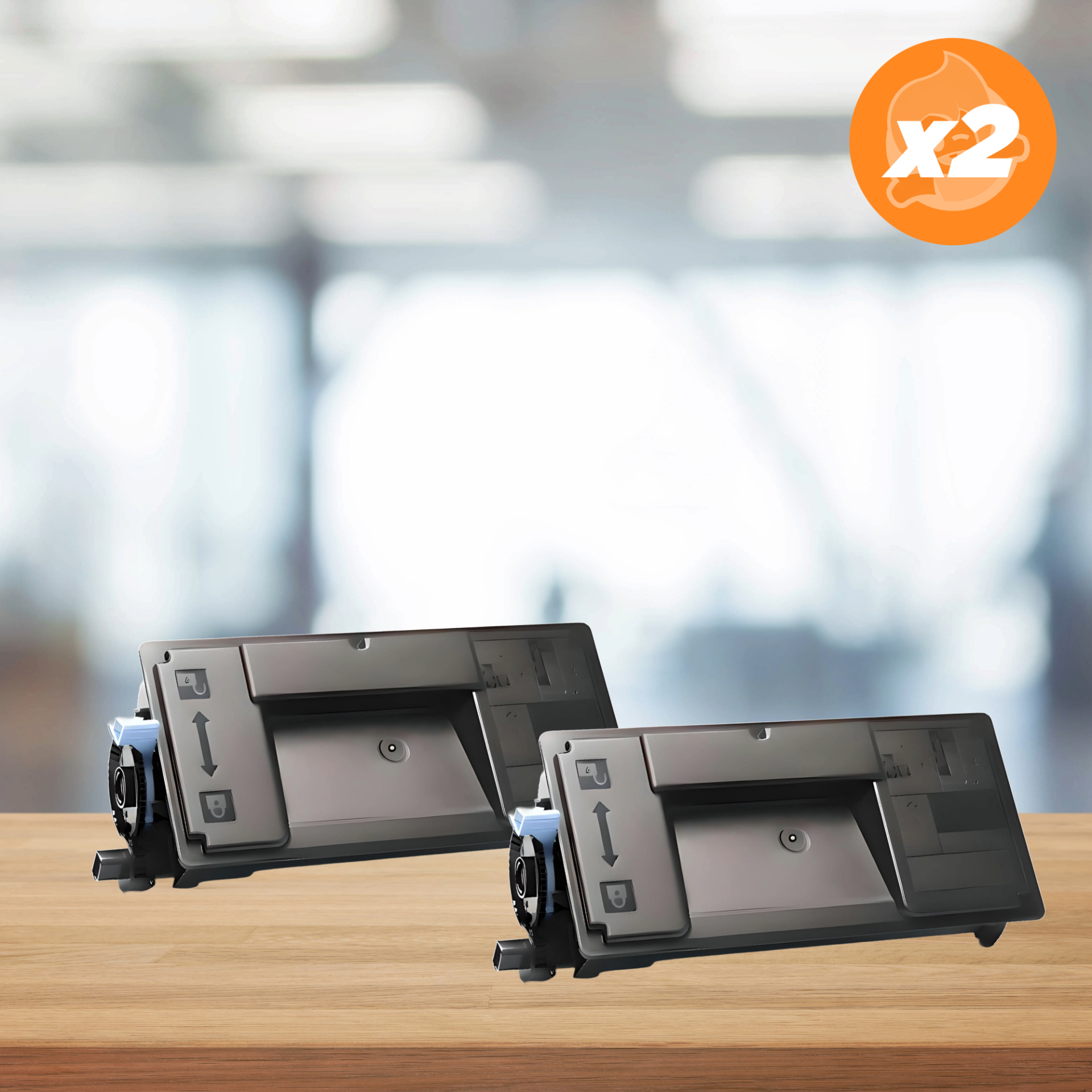 Kyocera TK-3300 Muadil Toner 2'li Avantaj Paket /  Ecosys MA4500ix / MA4500ifx / 1T0C100NL0