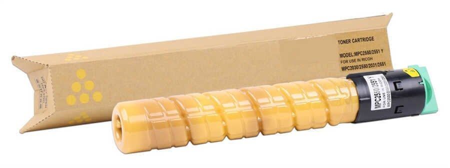 Ricoh Aficio MPC2030 Muadil Toner Sarı/ MPC2050 / MPC2530 / MPC2550