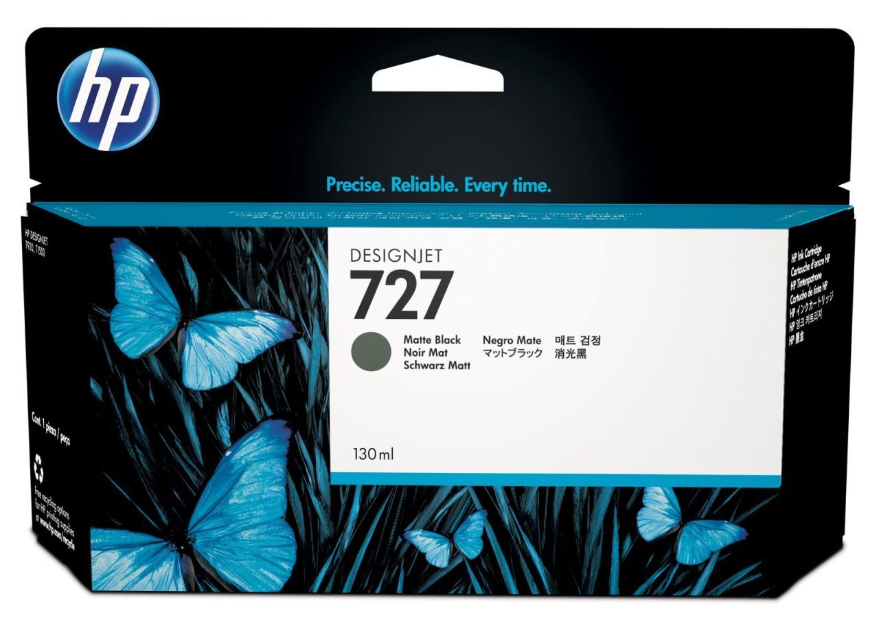 HP 727 B3P22A / T920 / T1500 / T2500 Mat Siyah Orjinal Kartuş