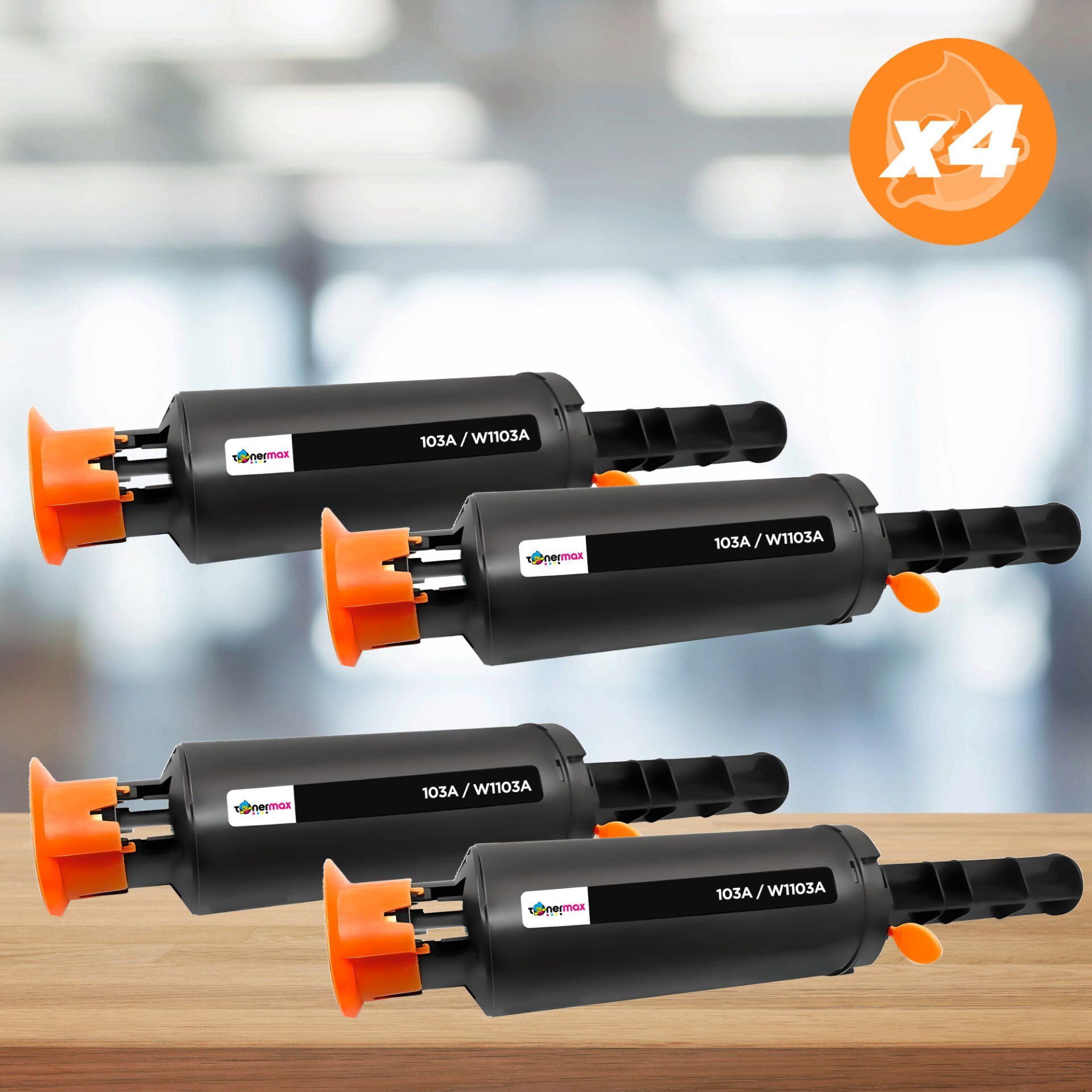 Hp 103A W1103A Muadil Toneri 4'lü Avantaj Paket / Hp Neverstop 1000a /1000w / 1000n /MFP 1200a / MFP 1200w / 1200n