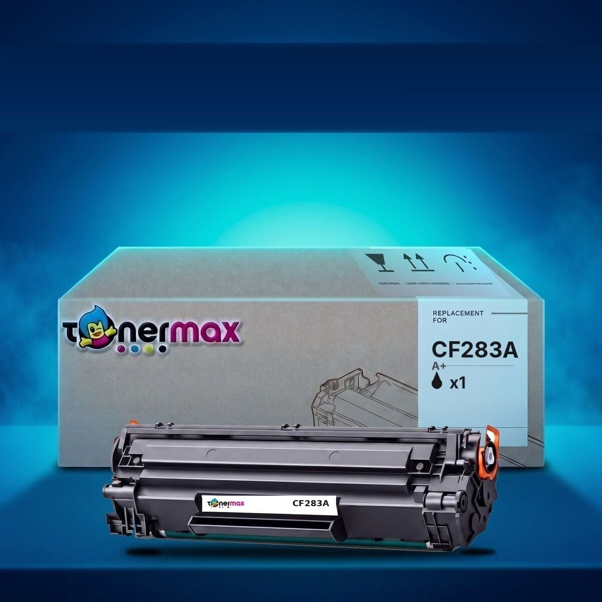 TonerMAX CF283A (83A) A Plus muadil toner — Japon tozu, LaserJet Pro M125, M127, M201, M225 uyumlu