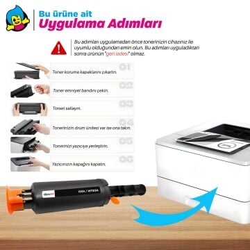 Hp 103A W1103A Muadil Toneri 4'lü Avantaj Paket / Hp Neverstop 1000a /1000w / 1000n /MFP 1200a / MFP 1200w / 1200n