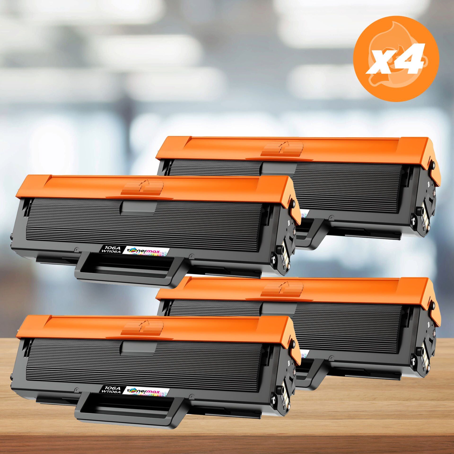 Hp 106A / W1106A Muadil Toner 4'lü Avantaj Paket - Çipli  / 107A / 107W / MFP 135W / MFP 137fnw