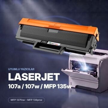 Hp 106A / W1106A Muadil Toner 4'lü Avantaj Paket - Çipli  / 107A / 107W / MFP 135W / MFP 137fnw