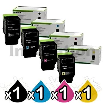 Lexmark C2425 Orjinal Toner Set / C2425dw / C2325dw /MC2325adw /MC2425adw /MC2535adwe /MC2640adwe