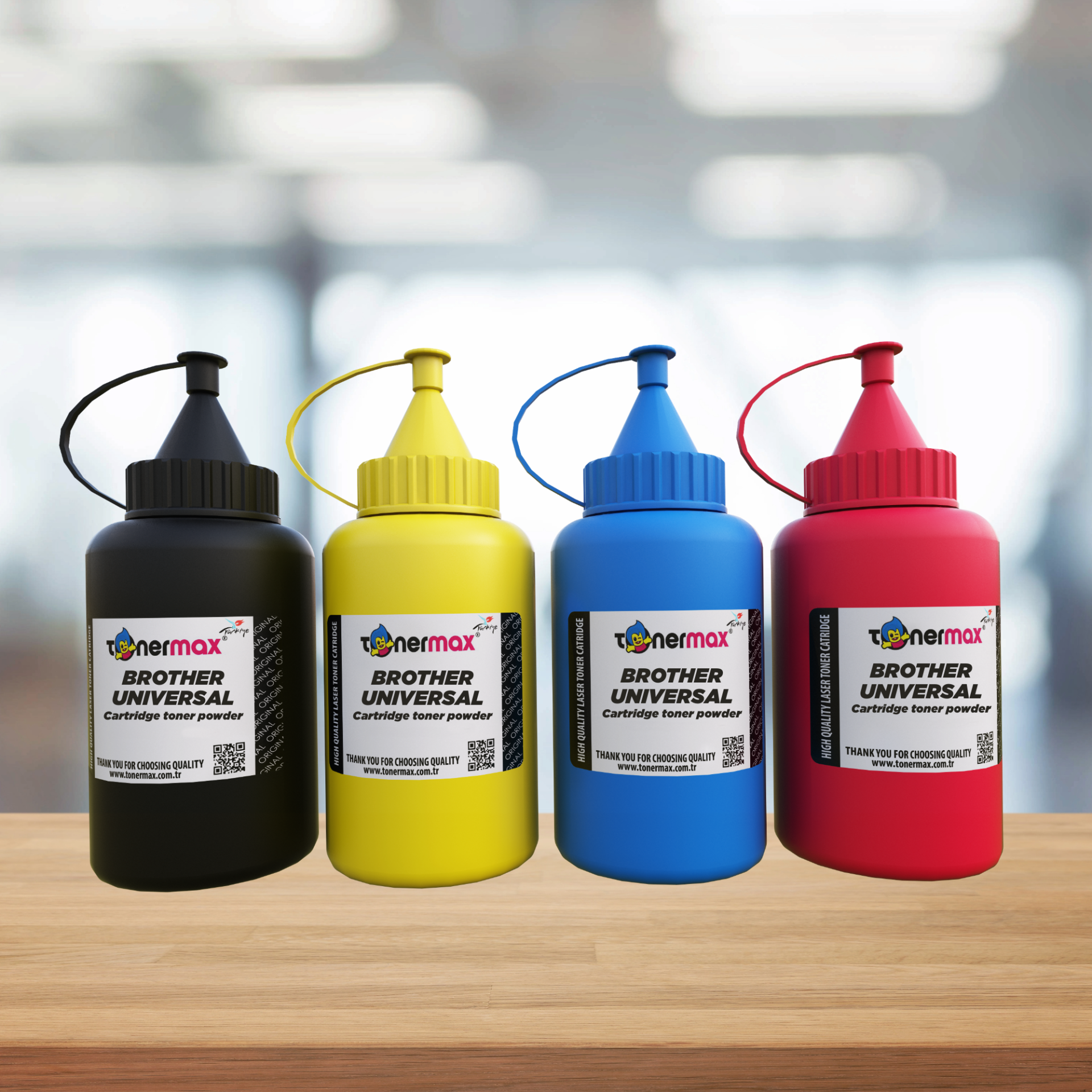 Brother Renkli Universal Toner Tozu Set CMYK 500 GR.