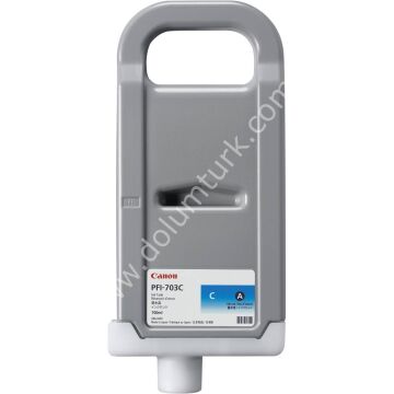Canon PFI-703C Cyan Orjinal Kartuş 700 ML