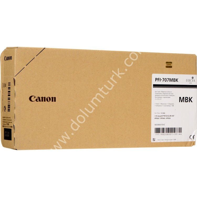 Canon PFI-707MBK Matte Black Orjinal Kartuş 700 ML.