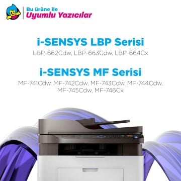 Canon CRG-055 Muadil Toner Kırmızı - Çipli / LBP-662Cdw / LBP-664Cx / MF-741Cdw / MF-742Cdw / MF-743Cdw / MF-744Cd / MF-745Cdw / MF-746Cx