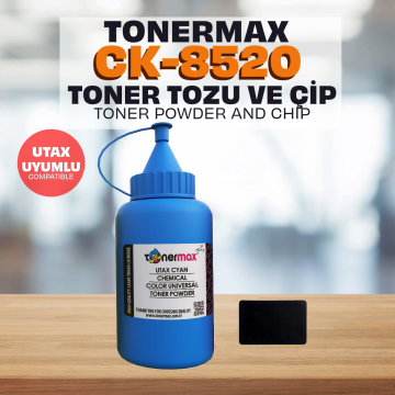 Utax CK-8520 Toner Tozu ve Çipi - Mavi / P C2480i / P-C2480i