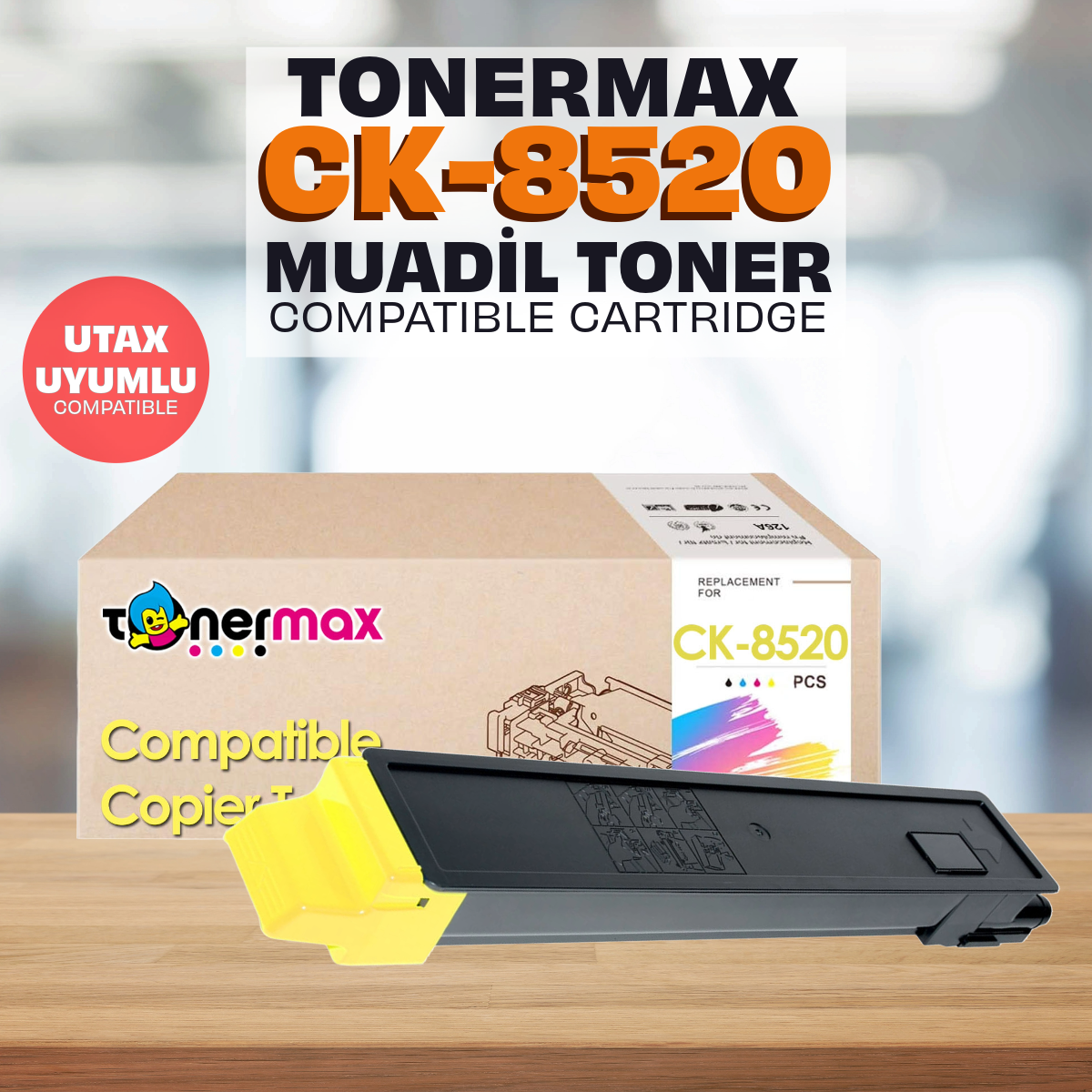 Utax CK-8520 Muadil Toner Sarı / P C2480i / P-C2480i