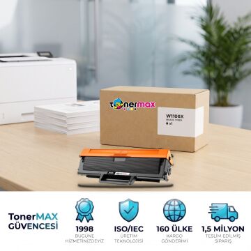 Hp 106X W1106X Muadil Toner - Çipli ( Yüksek Kapasite ) 4'lü Paket / 107A / 107W / MFP 135W / MFP 137fnw