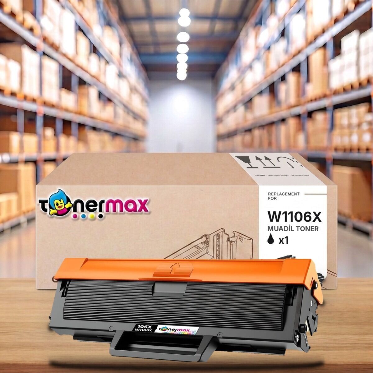 TonerMAX HP 106X W1106X muadil toner - HP Laser 107a, 107w, MFP 135w uyumlu