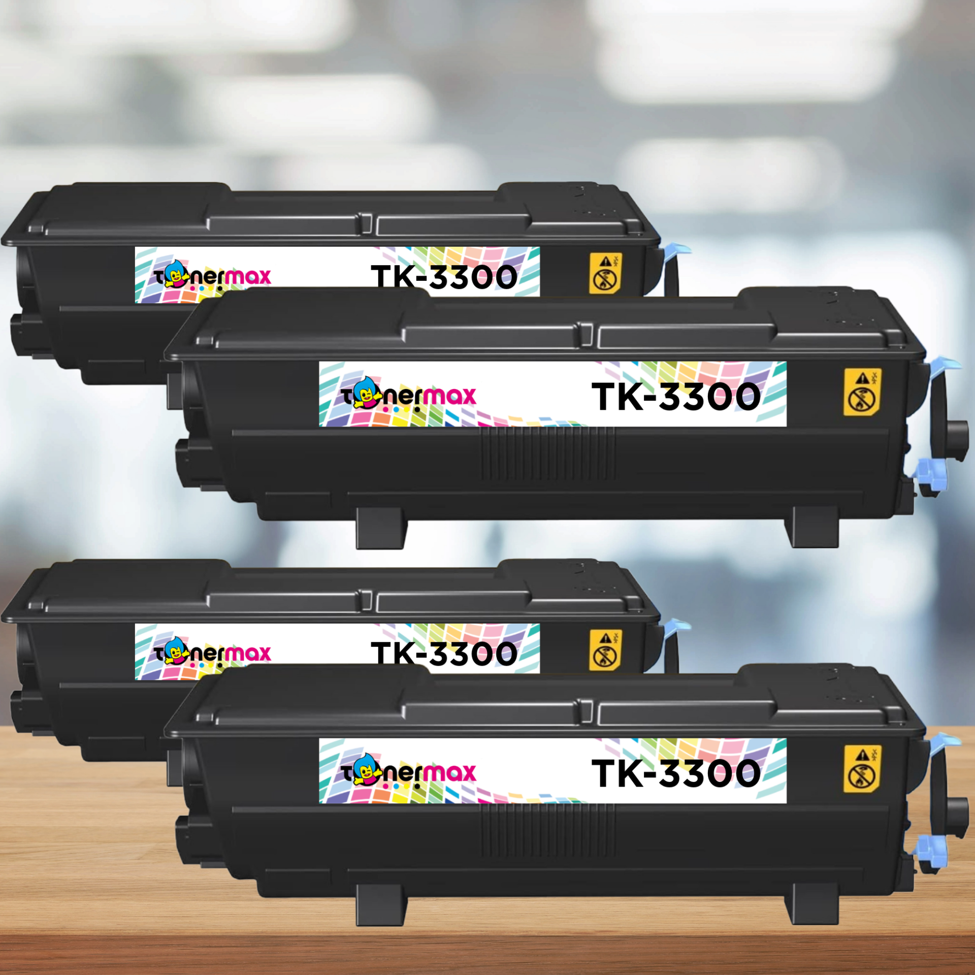 Kyocera TK-3300 Muadil Toner 4'lü Avantaj Paket /  Ecosys MA4500ix / MA4500ifx / 1T0C100NL0