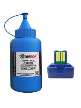 Sharp MX-27 Toner Tozu ve Çipi - Mavi / MX2300 / MX2700 / MX4501